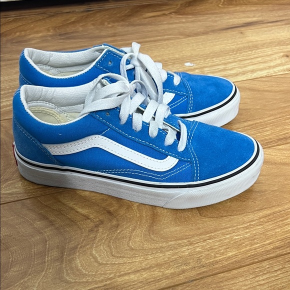 Vans Blue and White Lace-Up Sneakers - Picture 2 of 7